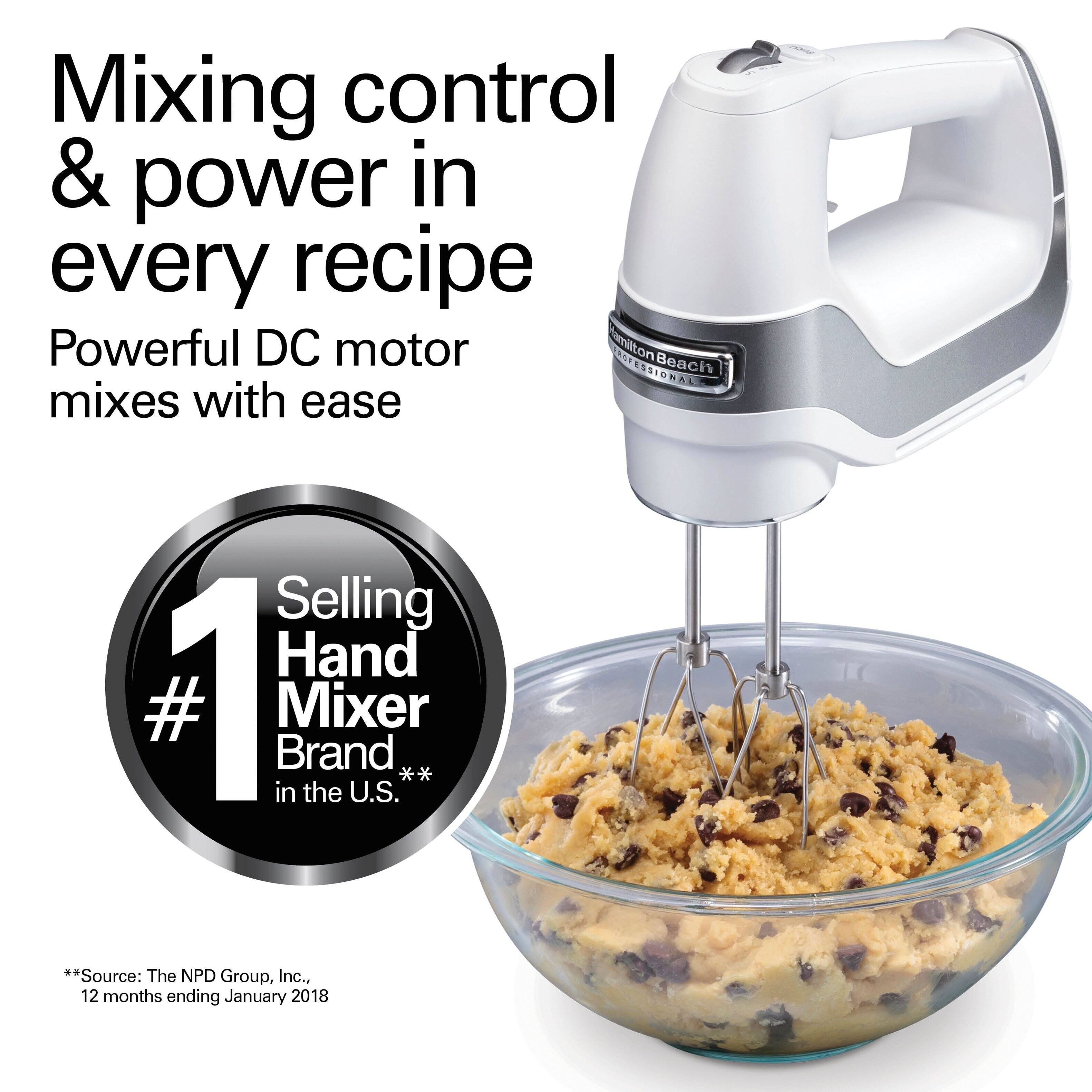 Mixing control & power in every recipe  
Powerful DC motor mixes with ease  

#1 Selling Hand Mixer Brand in the U.S.  
**Source: The NPD Group, Inc., 12 months ending January 2018**