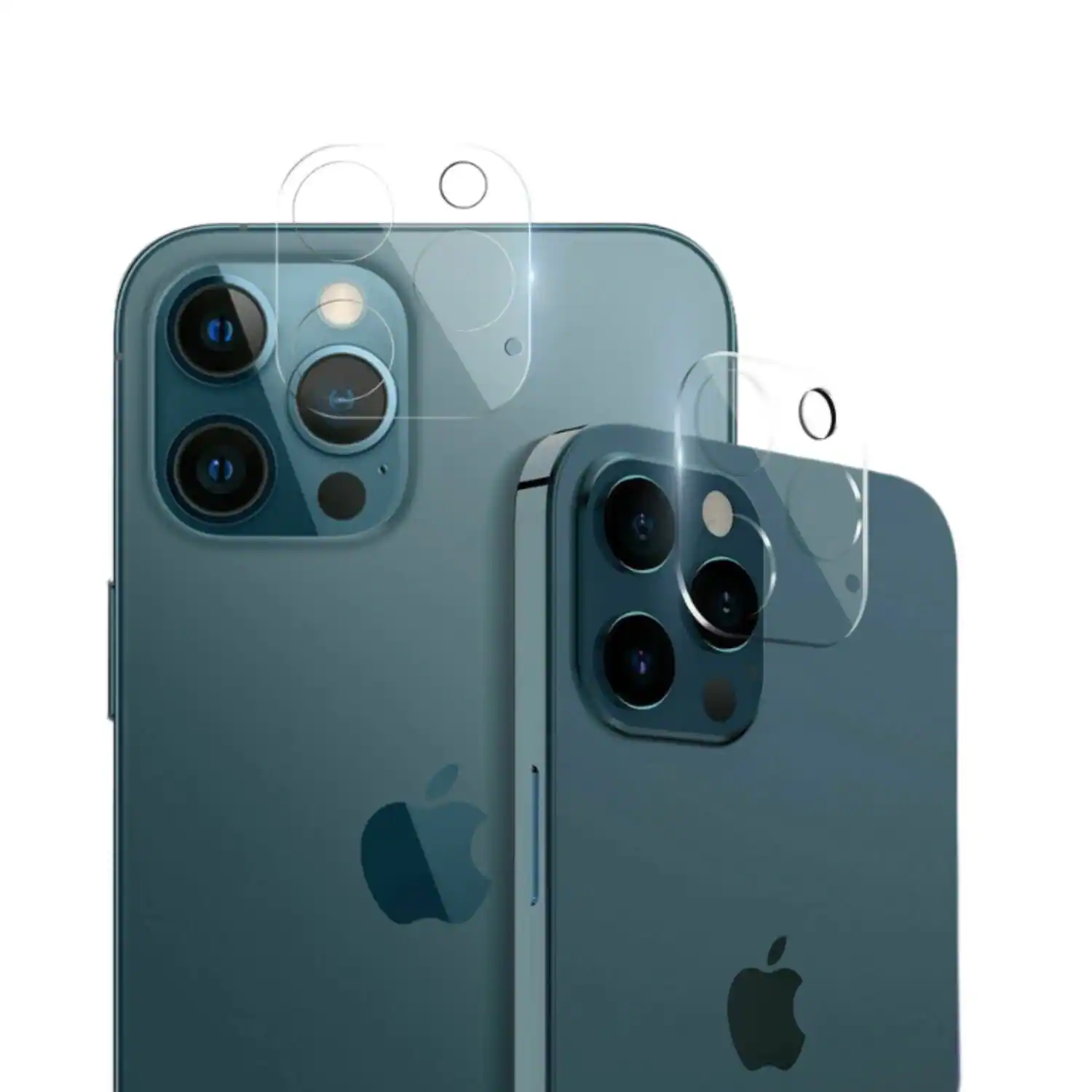 Front. Stock Preferred - 3-Pack Crystal Clear Tempered Glass Screen & Lens Protector Set for iPhone 13 / 13 mini - Clear.