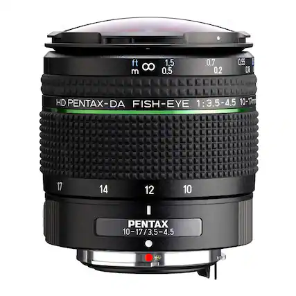 HD PENTAX-DA FISH-EYE 1:3.5-4.5 10-17mm
17 14 12 10
PENTAX 10-17/3.5-4.5
ft m
∞ 1.5 0.7 0.55 0.5 0.2 0.16