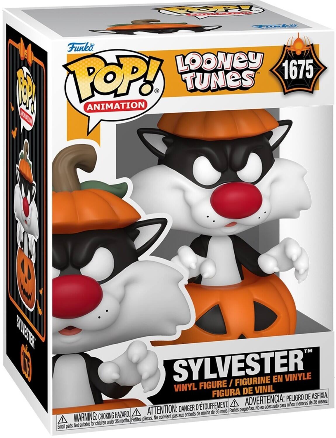 Funko POP! ANIMATION LOONEY TUNES 1675 SYLVESTER TM SYLVESTER FIGURINE EN VINYLE VINYL FIGURE VINIL FIGURA DE PELIGRO DE ASFIXIA. D'TOUFFEMENT. ADVERTENCIA: para niños menores de 36 meses. DANGER No es adecuado ATTENTION: de 36 mois. Partes pequeñas. HAZARD. enfants de moins WARNING: CHOKING NON CONVIENT pas aux enfants de moins de 36 mois. Petites pièces. Not suitable for children under 36 months. Small parts.