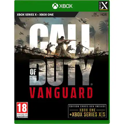 XBOX SERIES X • XBOX ONE
CALL OF DUTY VANGUARD
4K ULTRA HD HDR
ÉDITION CROSS-GEN INCLUSE
XBOX ONE + XBOX SERIES X|S
18
www.pegi.info
PROVISOIRE - M (Mature 17+)
