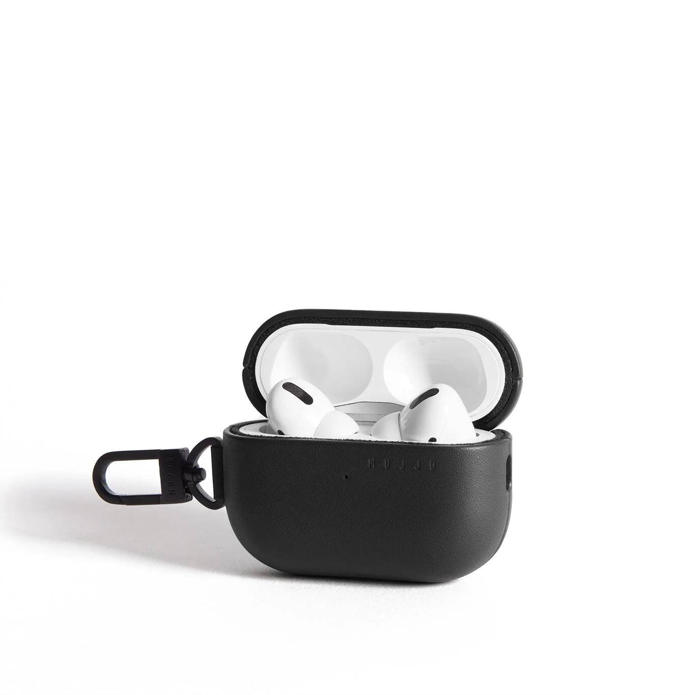 Left. Mujjo - Echelon Airpods Pro (2nd Gen) Case - Black.