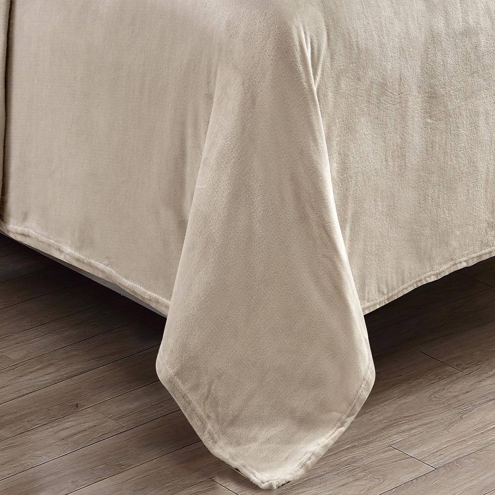 Alt View 1. Plazatex - Plazatex Kansas Wrinkle Resistant Ultra Soft Solid Premium All Season Bed Sheet Set Queen Light Brown - Light brown.