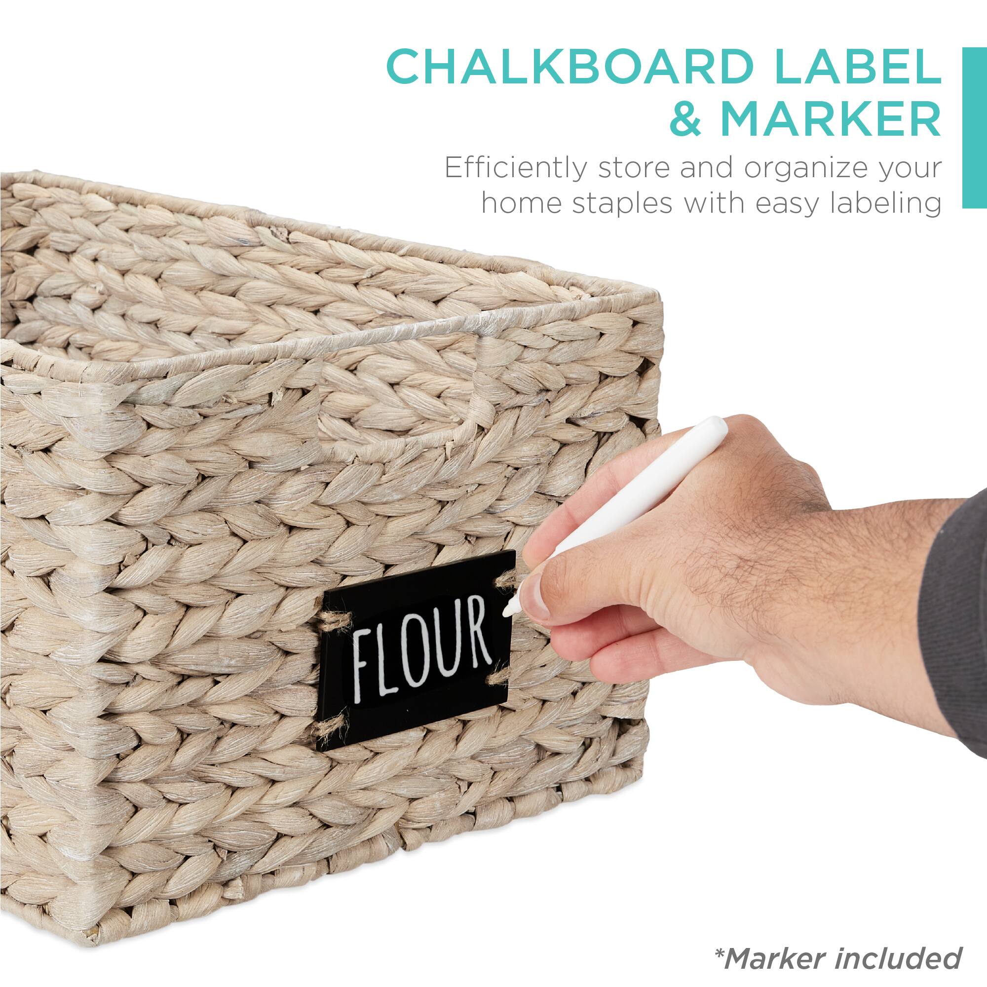 CHALKBOARD LABEL & MARKER

Efficiently store and organize your home staples with easy labeling

*Marker included