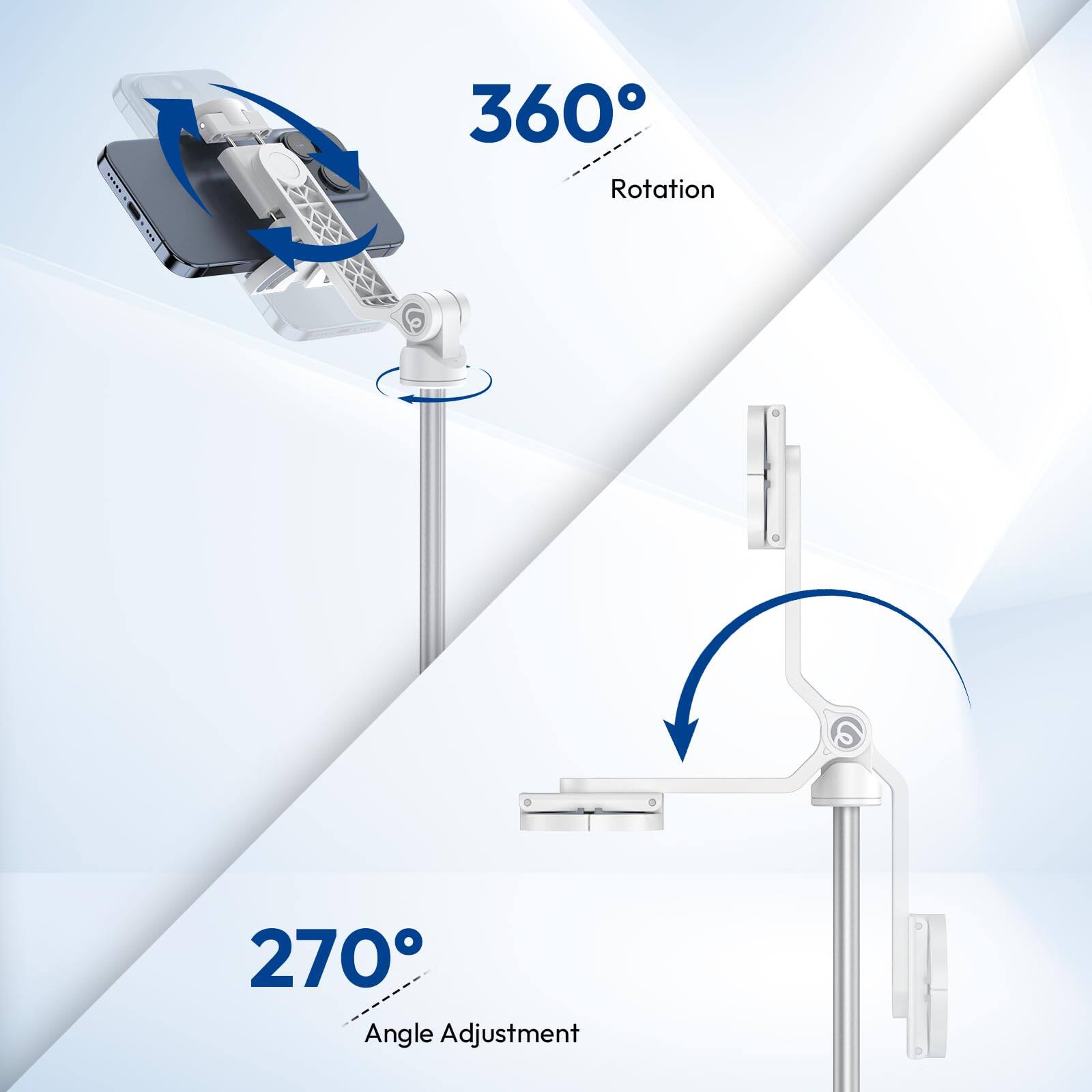 360° Rotation  
270° Angle Adjustment