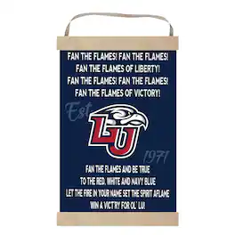 Jardine - Liberty Flames Fight Song Banner Sign - Navy