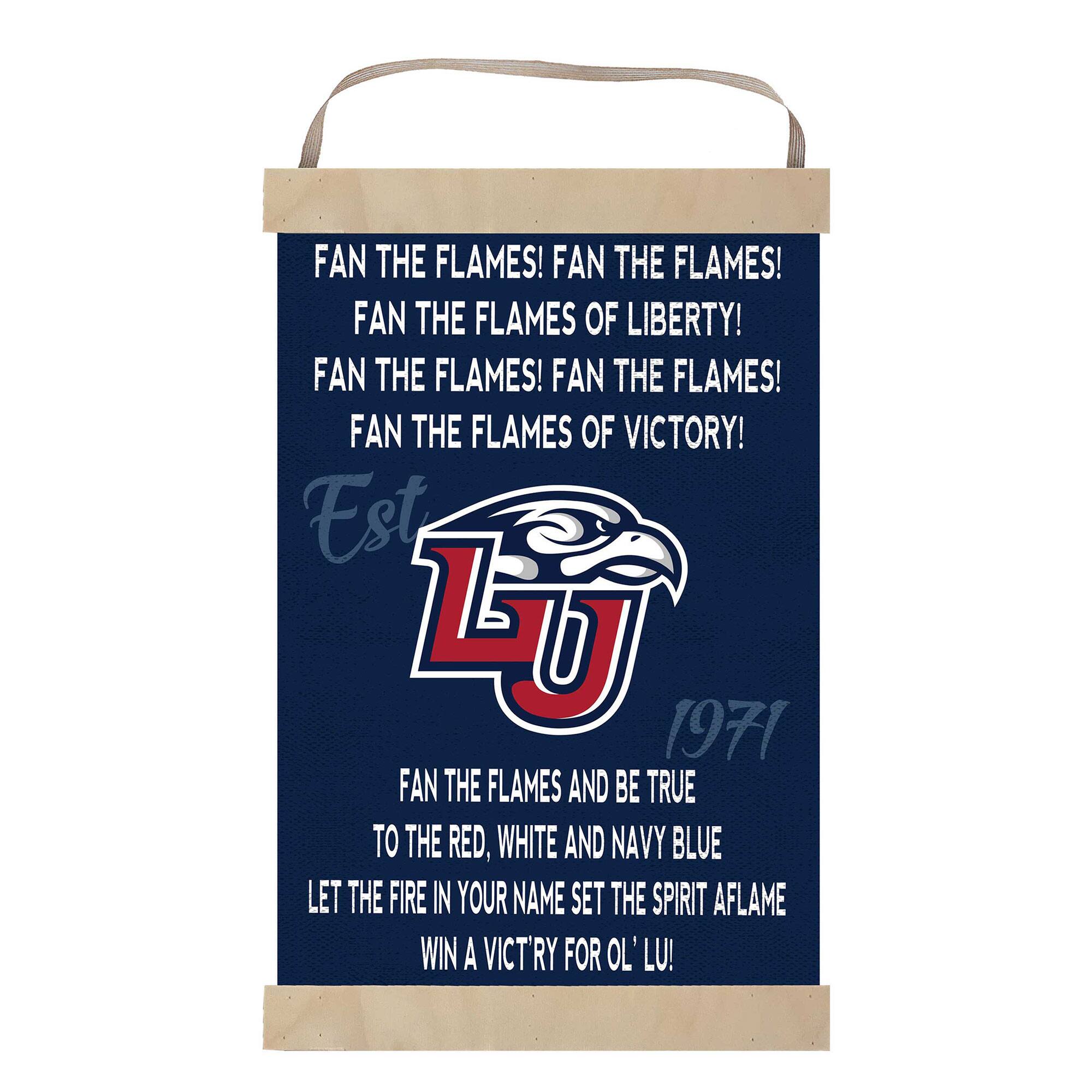 Liberty Flames Fight Song Banner Sign