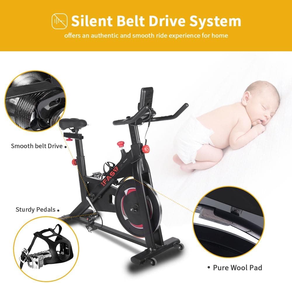 Silent Belt Drive System offers an authentic and smooth ride experience for home

- Smooth belt Drive
- Sturdy Pedals
- Pure Wool Pad