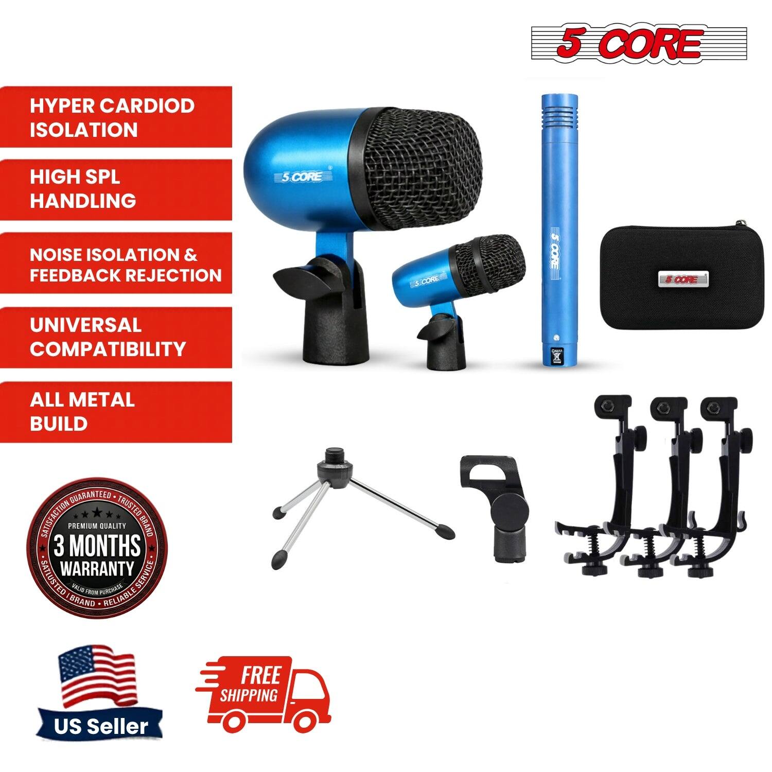 5 CORE HYPER CARDIOID ISOLATION HIGH SPL HANDLING  
5 CORE NOISE ISOLATION & FEEDBACK REJECTION  
SCONC 2 COKE CORE UNIVERSAL COMPATIBILITY  
X ALL METAL BUILD  
GUARANTEED TRUSTED SATISFACTION  
PREMIUM QUALITY  
3 MONTHS WARRANTY SERVICE  
SATISFIED CUSTOMER  
RELIABLE SERVICE  
BRAND RELIABLE  
US SELLER  
FREE SHIPPING