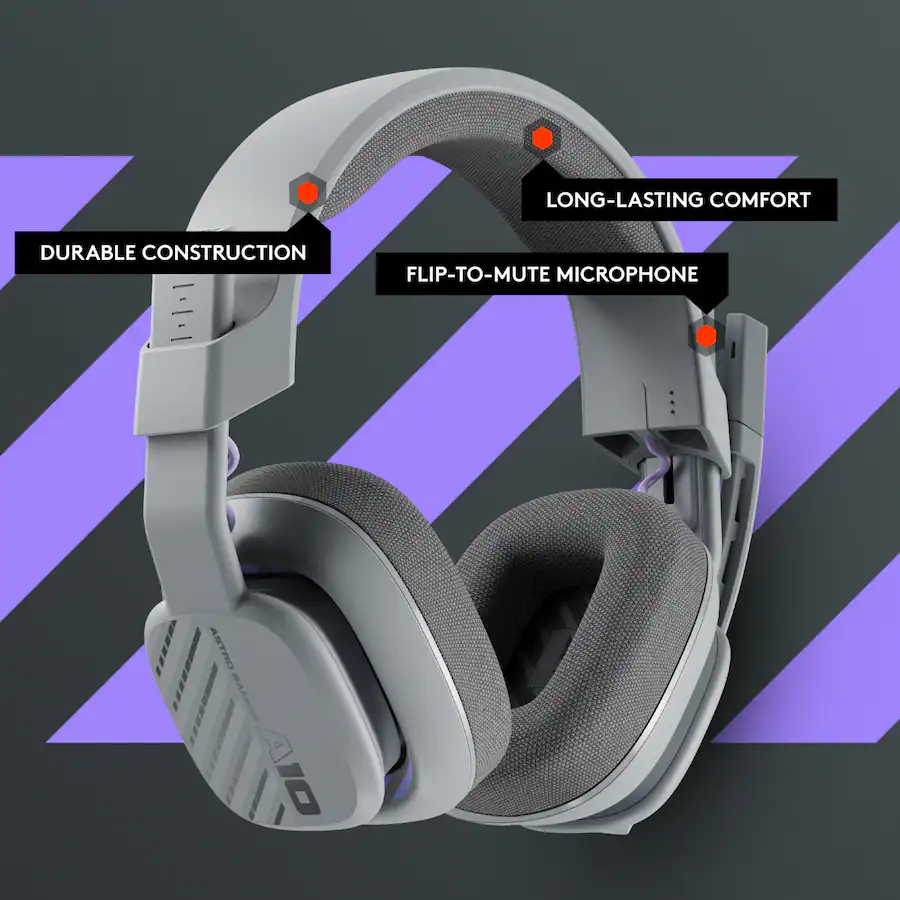 Astro Gaming A10 Gen Wired Gaming Headset for Windows, MacOS Gray