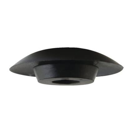 Front. Tram - 3/4-Inch NMO Rubber Hole Plug - Black.