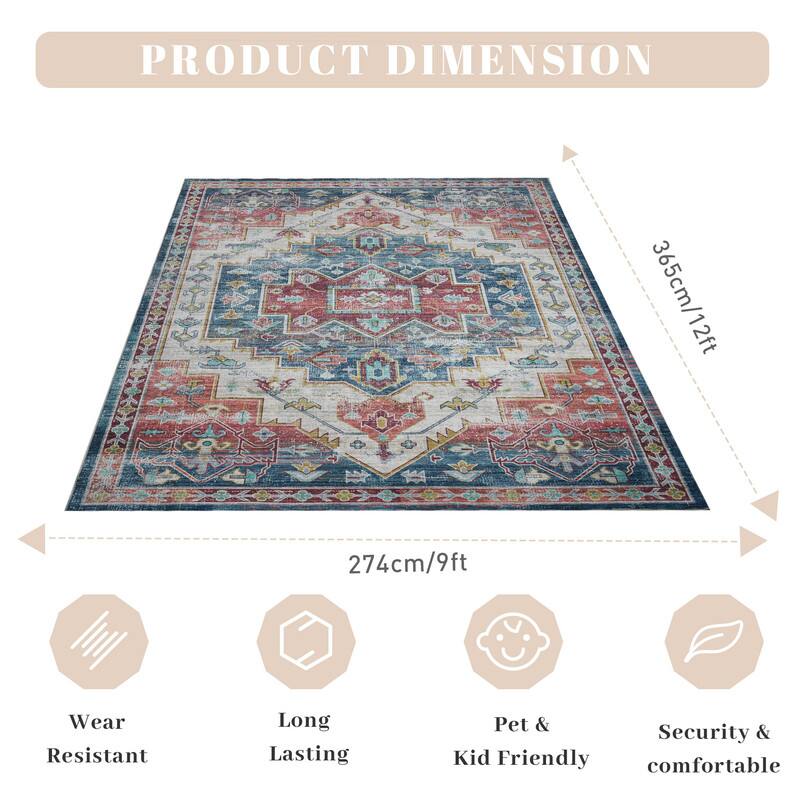 PRODUCT DIMENSION  
365cm/12ft x 274cm/9ft  

- Wear Resistant  
- Long Lasting  
- Pet & Kid Friendly  
- Security & Comfortable