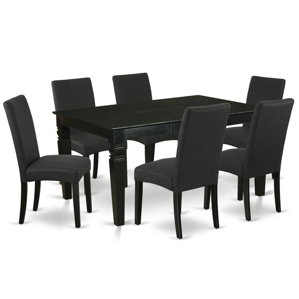 East West Furniture - Dining Room Set Black - Brown price history on PriceWatchPro