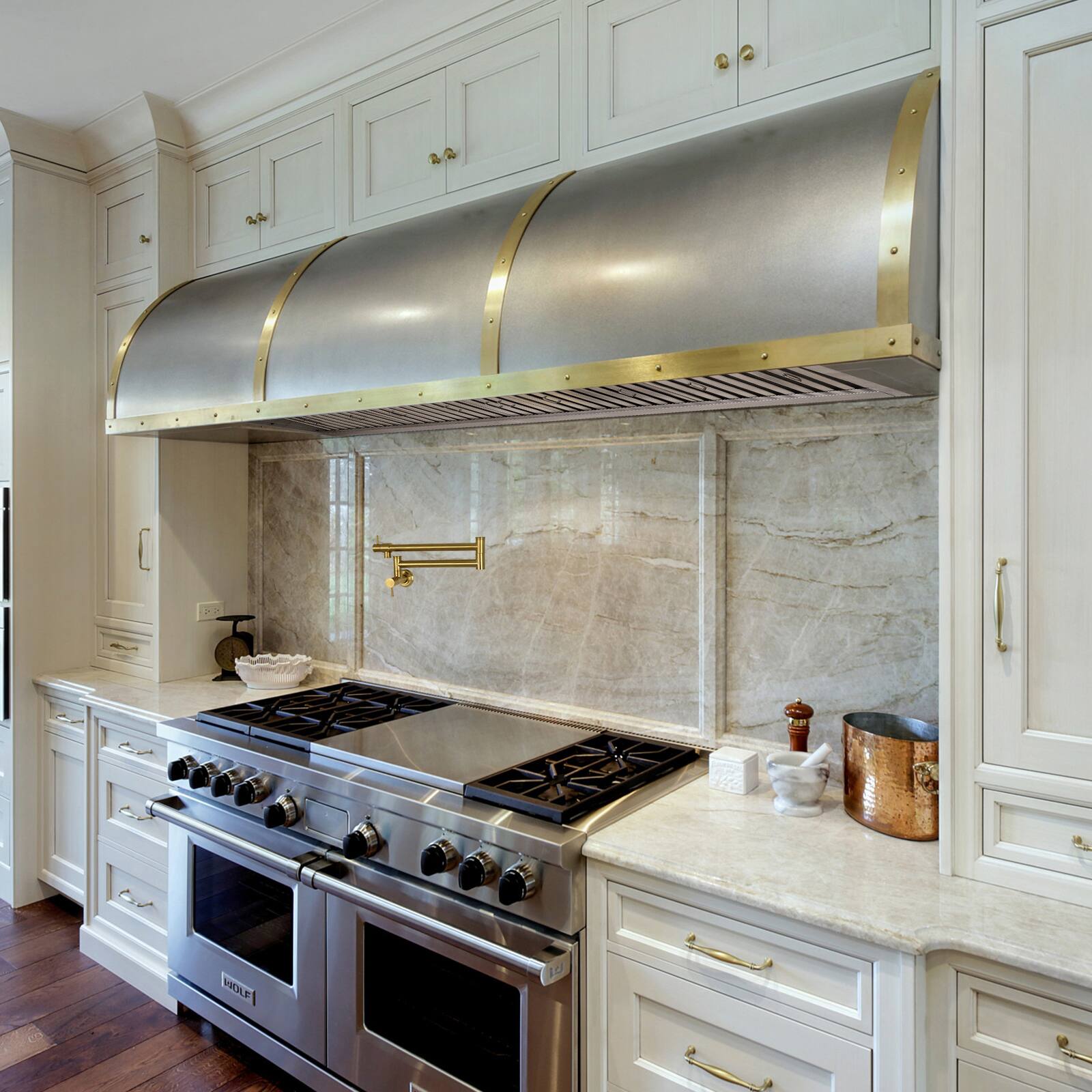 Alt View 4. Akicon - Akicon 60 inch Ducted 1200-CFM Stainless steel Insert Under Cabinet Range Hood - Stainless steel.