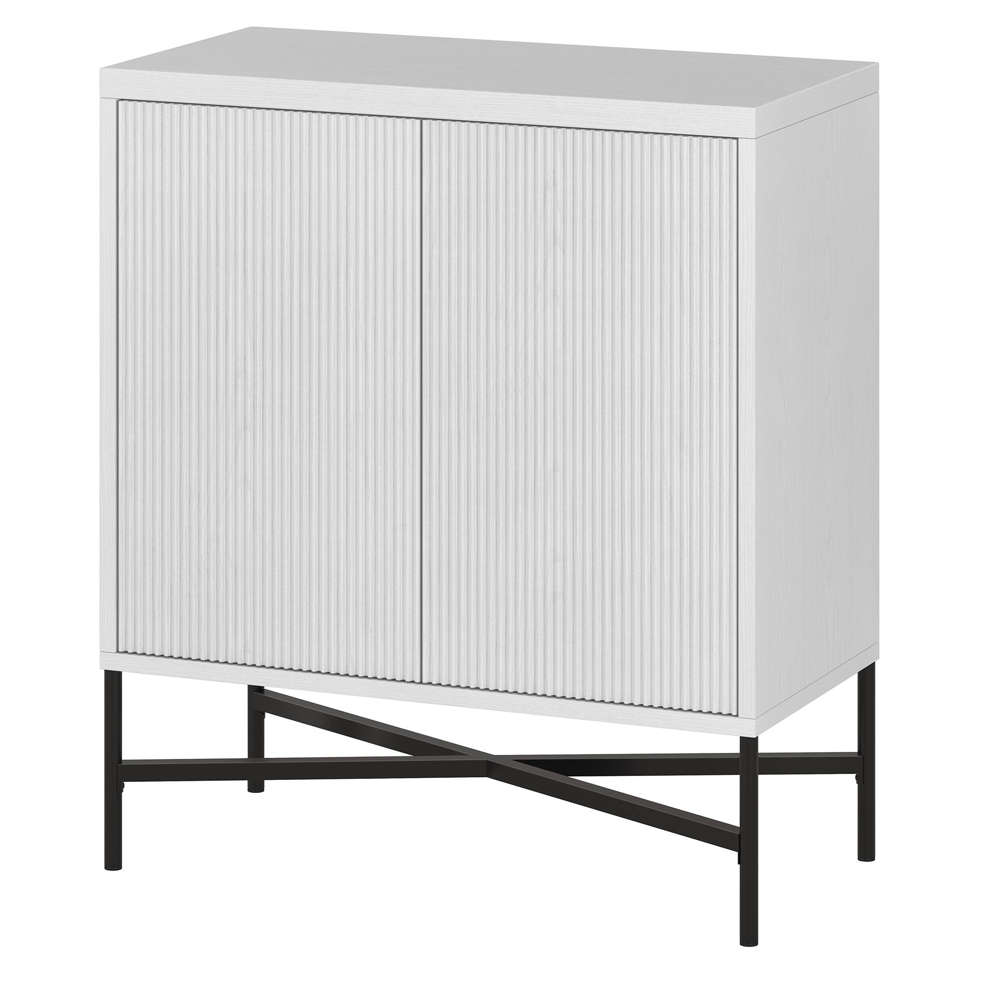 Alt View 14. Camden&Wells - Brighton Accent Cabinet - White.