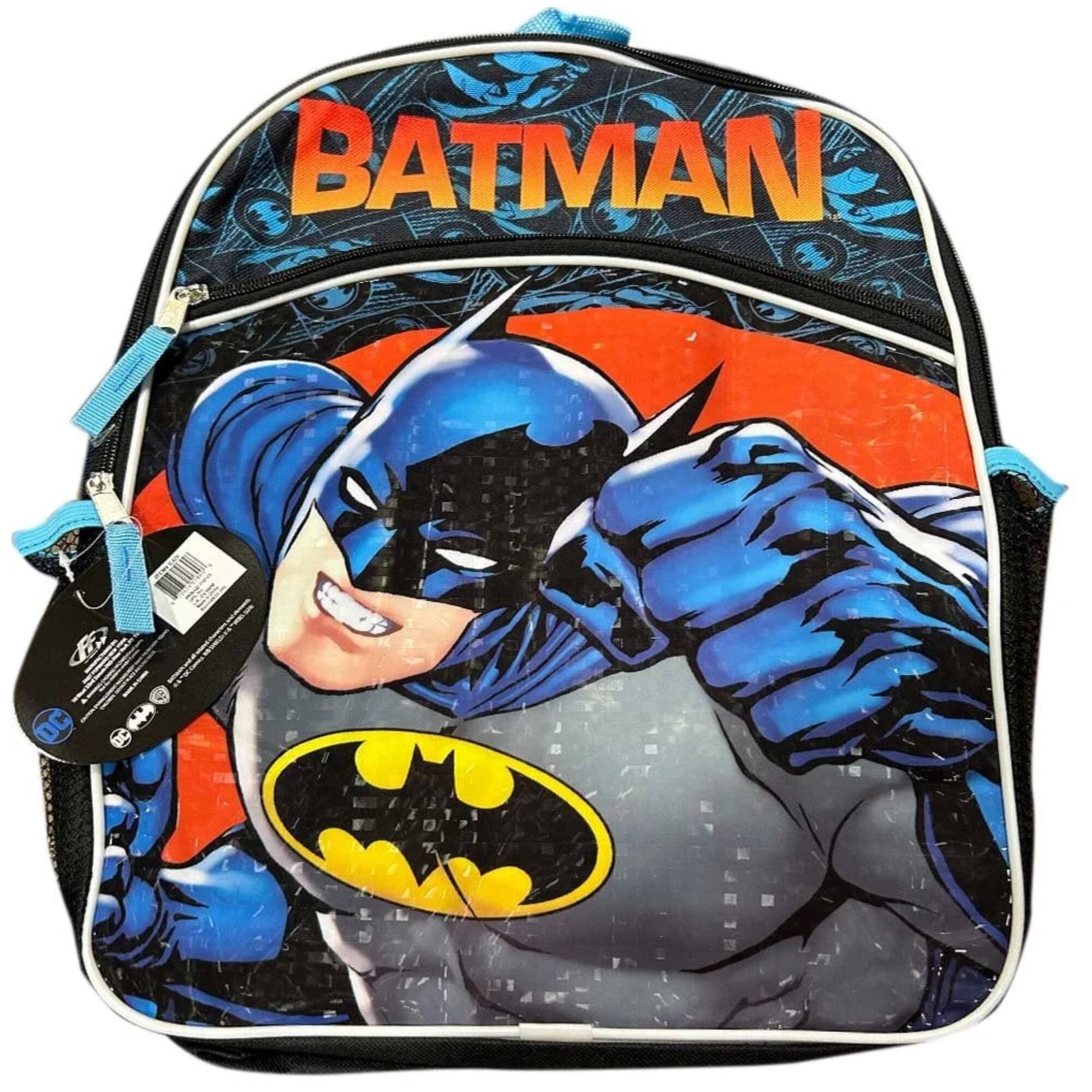 Alt View 1. UPD - DC Comics Batman 16" Backpack with Side Mesh Pockets and front pocket - Multicolored.