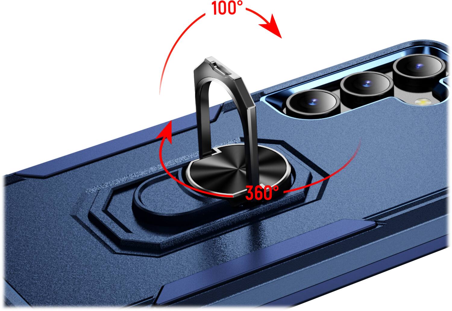 Alt View 14. SaharaCase - ArmorPro Kickstand Case for Samsung Galaxy S24 - Navy Blue.