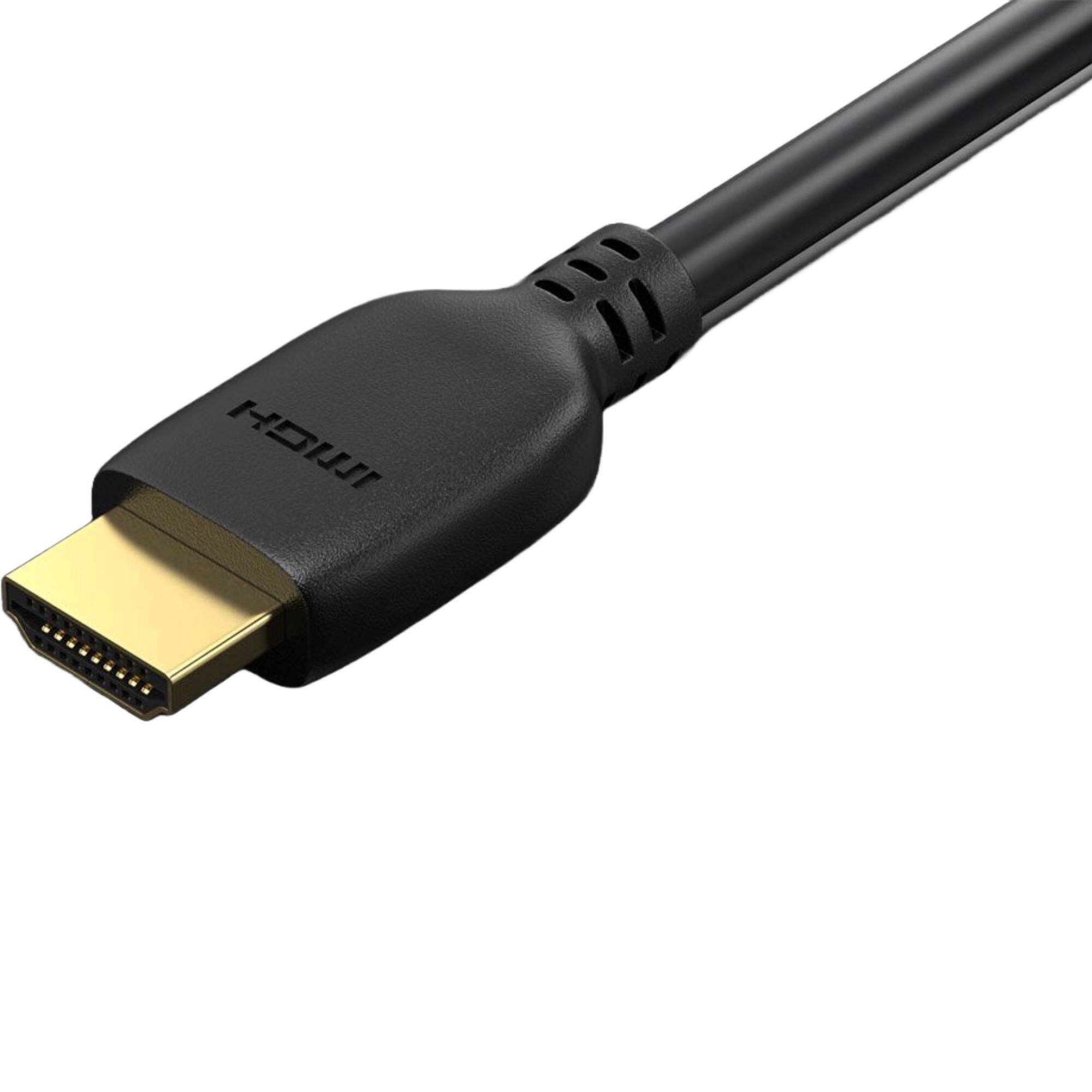 Left. Sanoxy - 3ft Ultra High Speed 8K HDMI Bi-Directional Cable, Certified HDMI 2.1, 8K Support, UL, Black - Black.