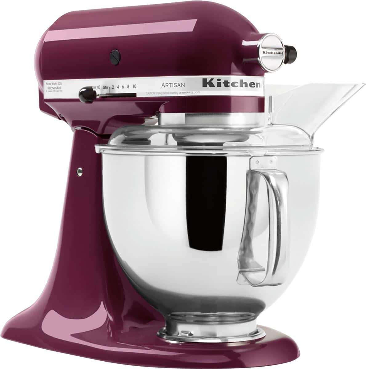 Alt View 11. KitchenAid - KSM150PSBY Artisan Series Tilt-Head Stand Mixer - Boysenberry.