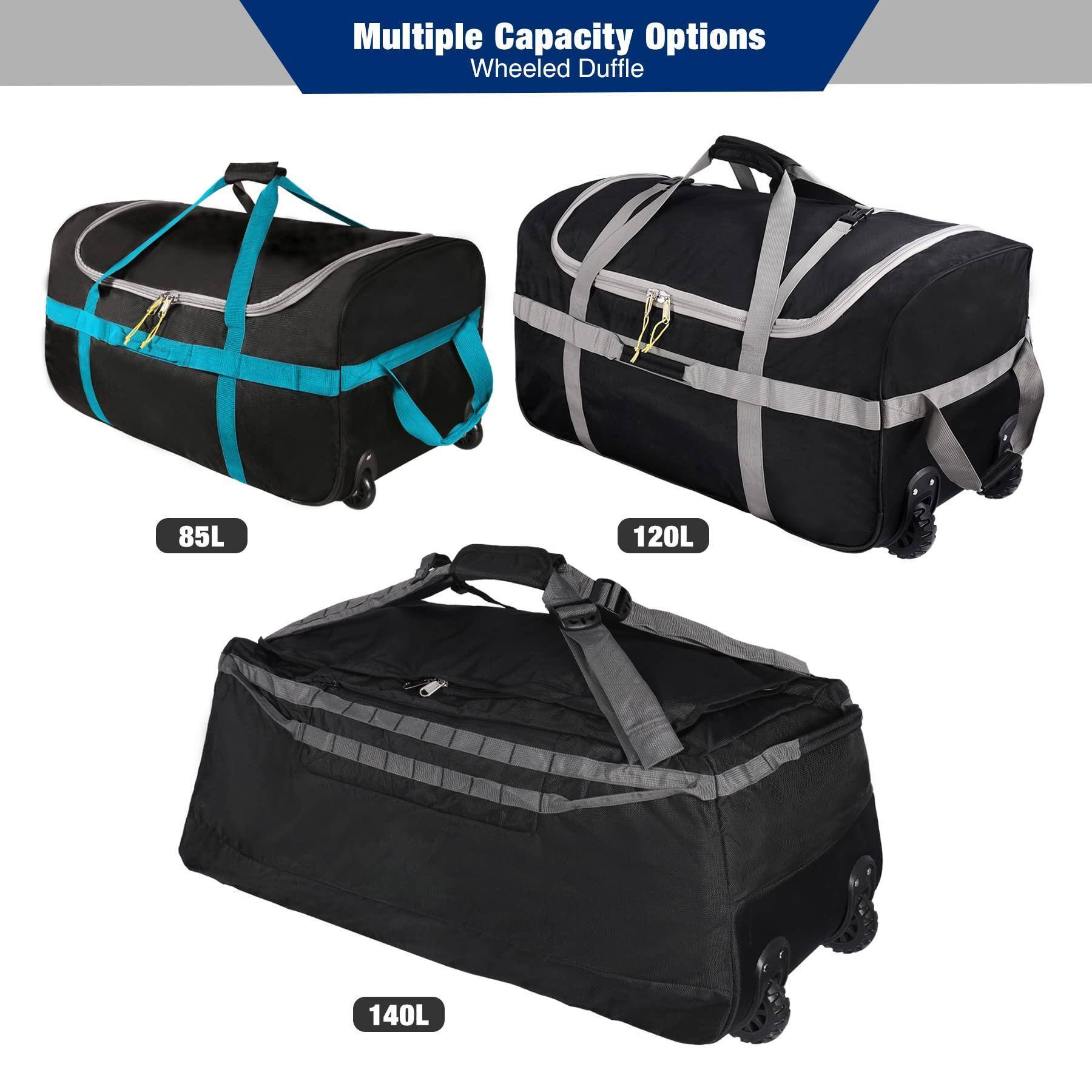 Multiple Capacity Options  
Wheeled Duffle  

85L  
120L  
140L