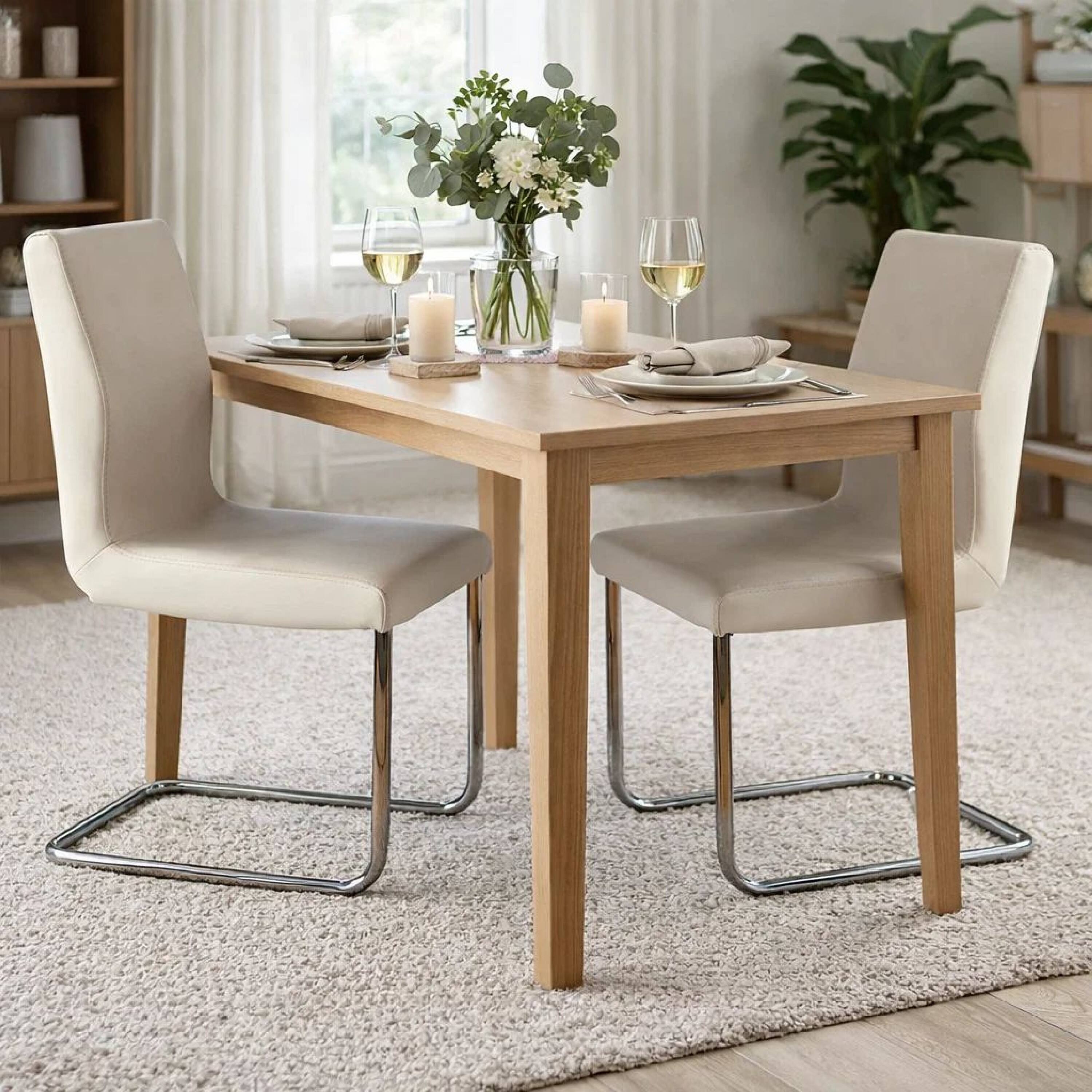 Alt View 5. Manhattan Lane - Lodia I Contemporary Side Chair, White, Set of 2 - White.