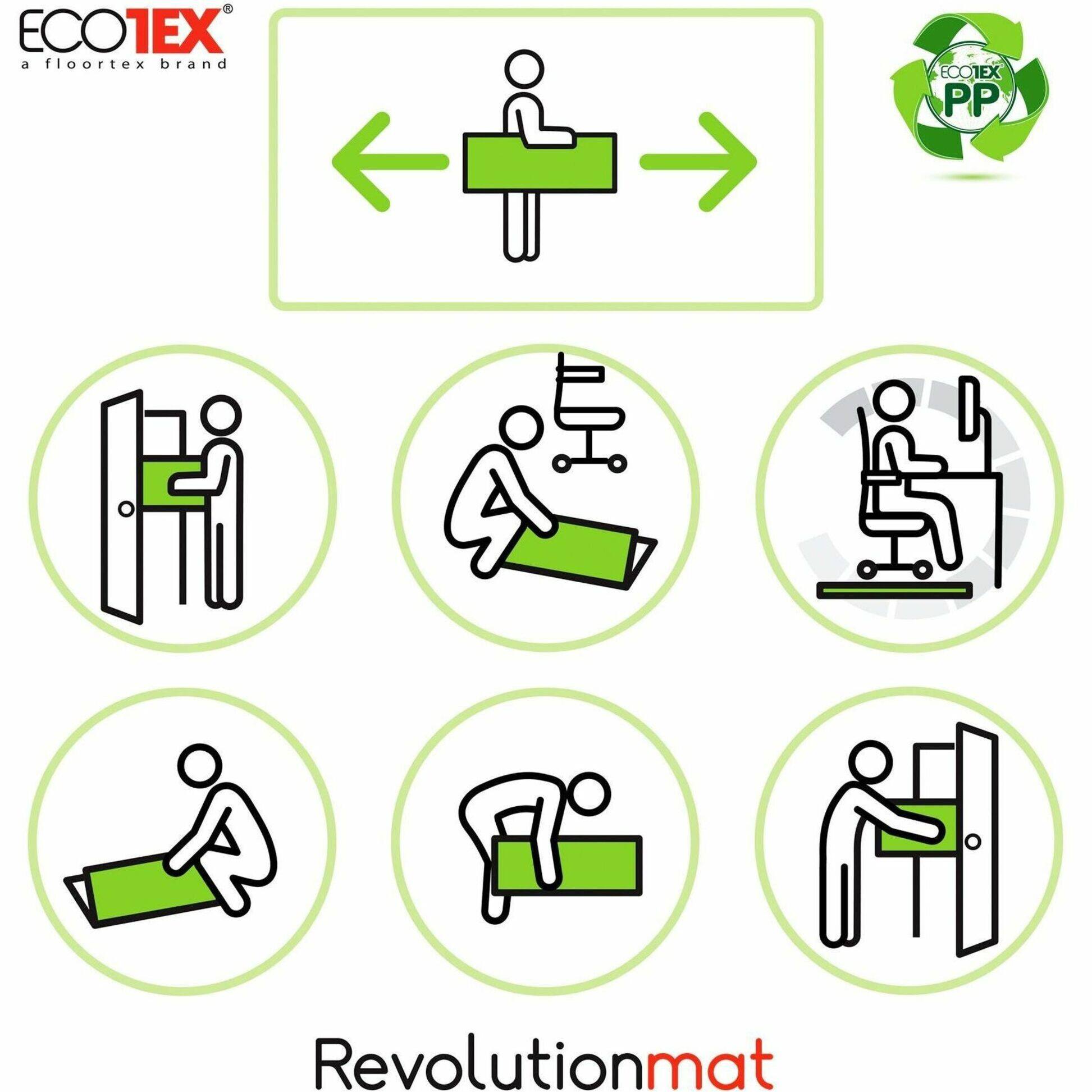 Alt View 22. Floortex - Cleartex Polypropylene Rectangular Foldable Chair Mat for Carpets - 35'' x 46'' - Translucent.