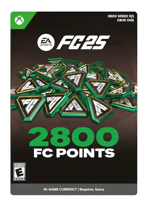 Xbox Series X|S EA FC25 Sports 2800 FC Points (In-Game Currency) Requires: Game