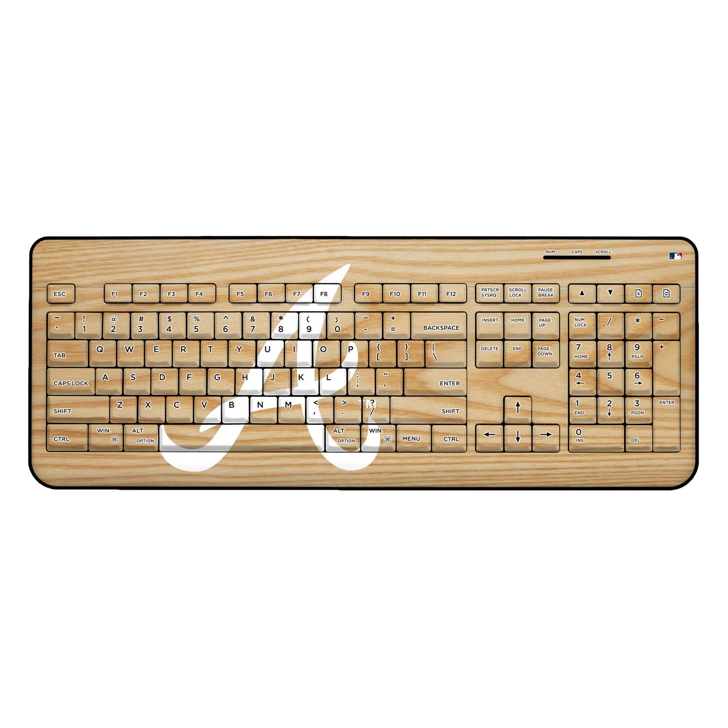 Keyscaper - Atlanta Braves Alternate Wireless Keyboard - Multicolor