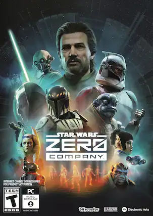 STAR WARS ZERO COMPANY
INTERNET CONNECTION REQUIRED FOR PRODUCT ACTIVATION
TEEN PC DIGITAL DOWNLOAD
ESRB
NO DISC INCLUDED
bitreactor
LUCASFILM
EA Electronic Arts - T (Teen 13+)