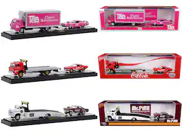 M2 - Auto Haulers "3 Sodas" Set of 3 pieces Release 15 Limited Edition to 8400 pieces Worldwide 1/64 - Multi