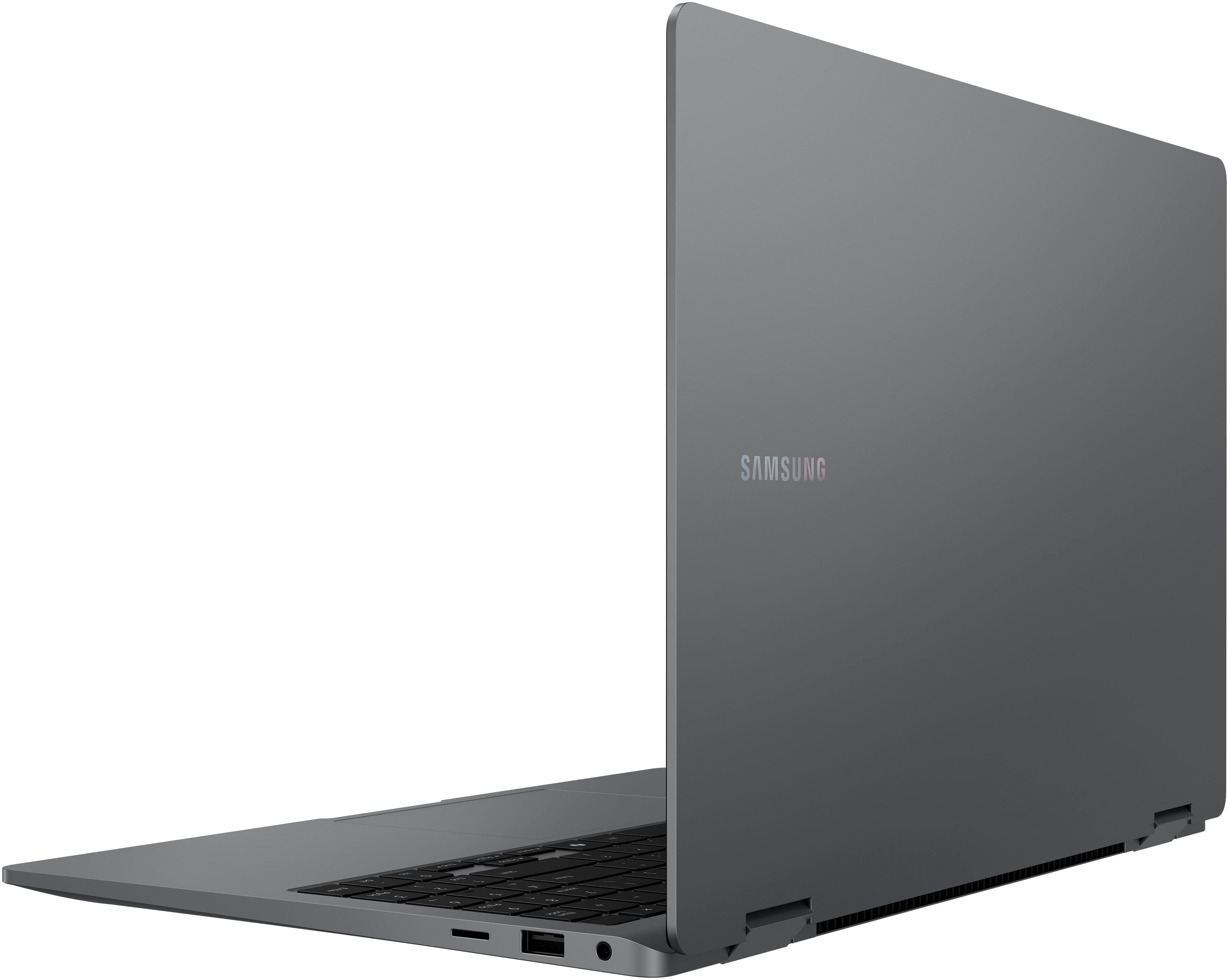 Alt View 22. Samsung - Galaxy Book5 360 - Copilot+ PC - 15.6" FHD AMOLED Touch-Screen Laptop - Intel Core Ultra 7 - 16GB Memory - 512GB SSD - Gray.