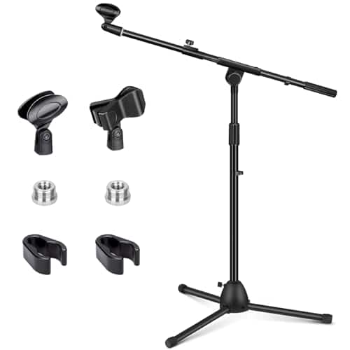 CAHAYA - Microphone Stand Heavy-Duty Super Resistent Tripod Boom Mic Stand Height Adjustable Mic Stand CY0330