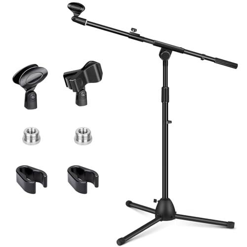 Front. CAHAYA - CAHAYA Microphone Stand Heavy-Duty Super Resistent Tripod Boom Mic Stand Height Adjustable Mic Stand CY0330.