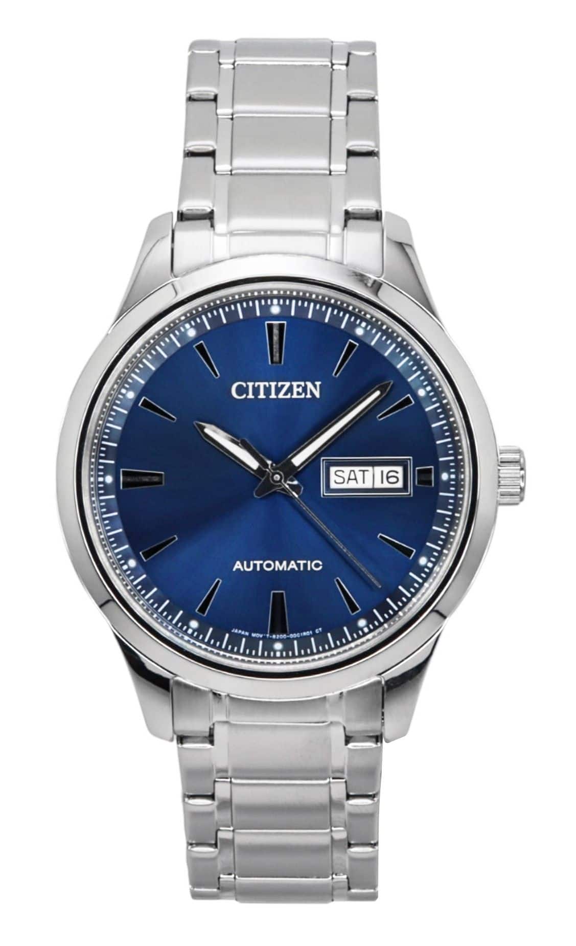 Citizen - Stainless Steel Dial Automatic NY4058-79L Men's Watch - Blue