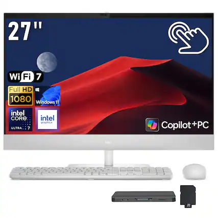 27" Wi-Fi 7 Full HD 1080 Windows 11 Intel Core Ultra 7 Intel Graphics Copilot+PC Dell
