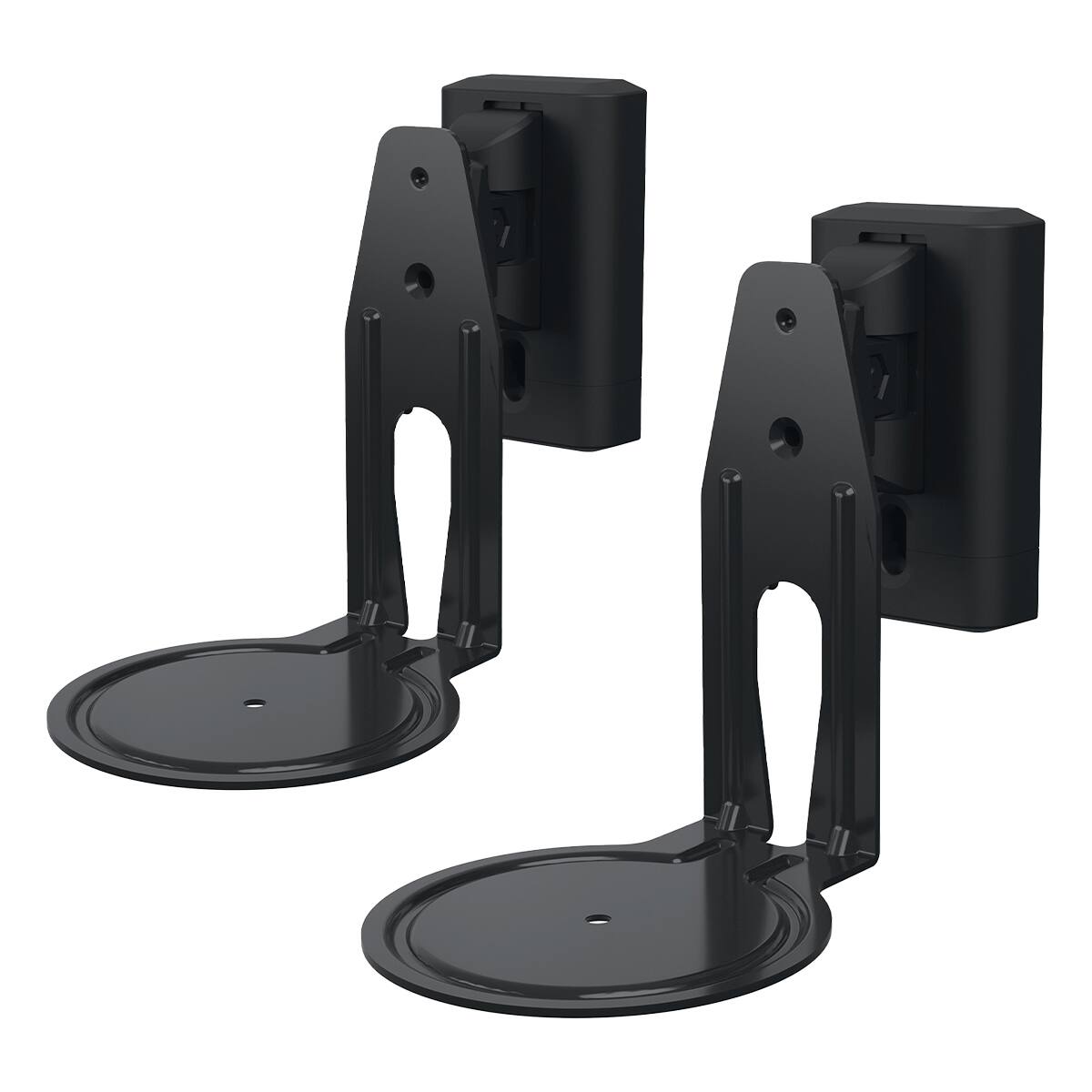Sanus - Adjustable Speaker Wall Mount for Sonos Era 100 - Pair - Black