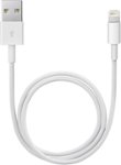 Front Zoom. Apple - 1.6' Lightning-to-USB Cable - White.