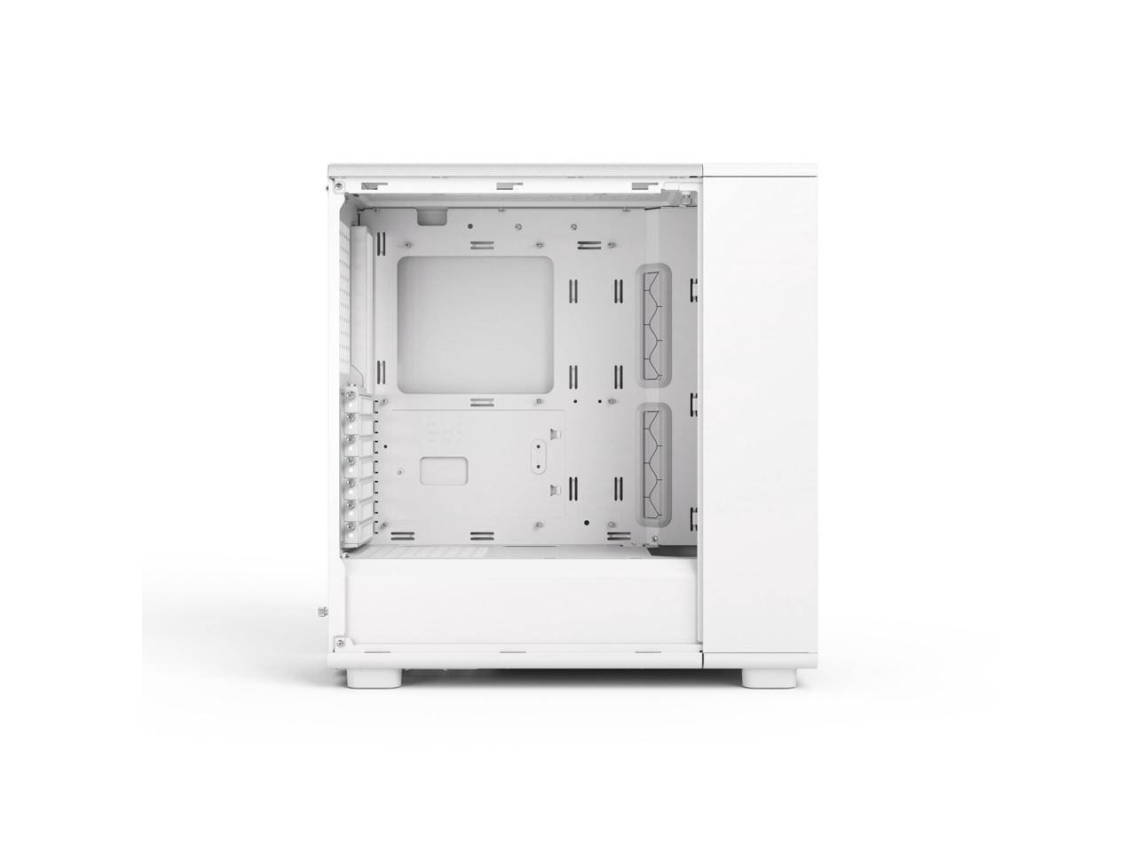 Alt View 4. Fractal Design - Fractal Design Epoch XL White - Tempered Glass, High Airflow, Mesh Front, 3 Fans, Spacious, ATX/mATX/ITX Support - White.