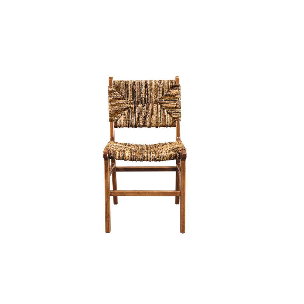 Alt View 1. Carolina Chair & Table - Banana Weave Dining Chair - Set of 2 - Caramel - Brown.