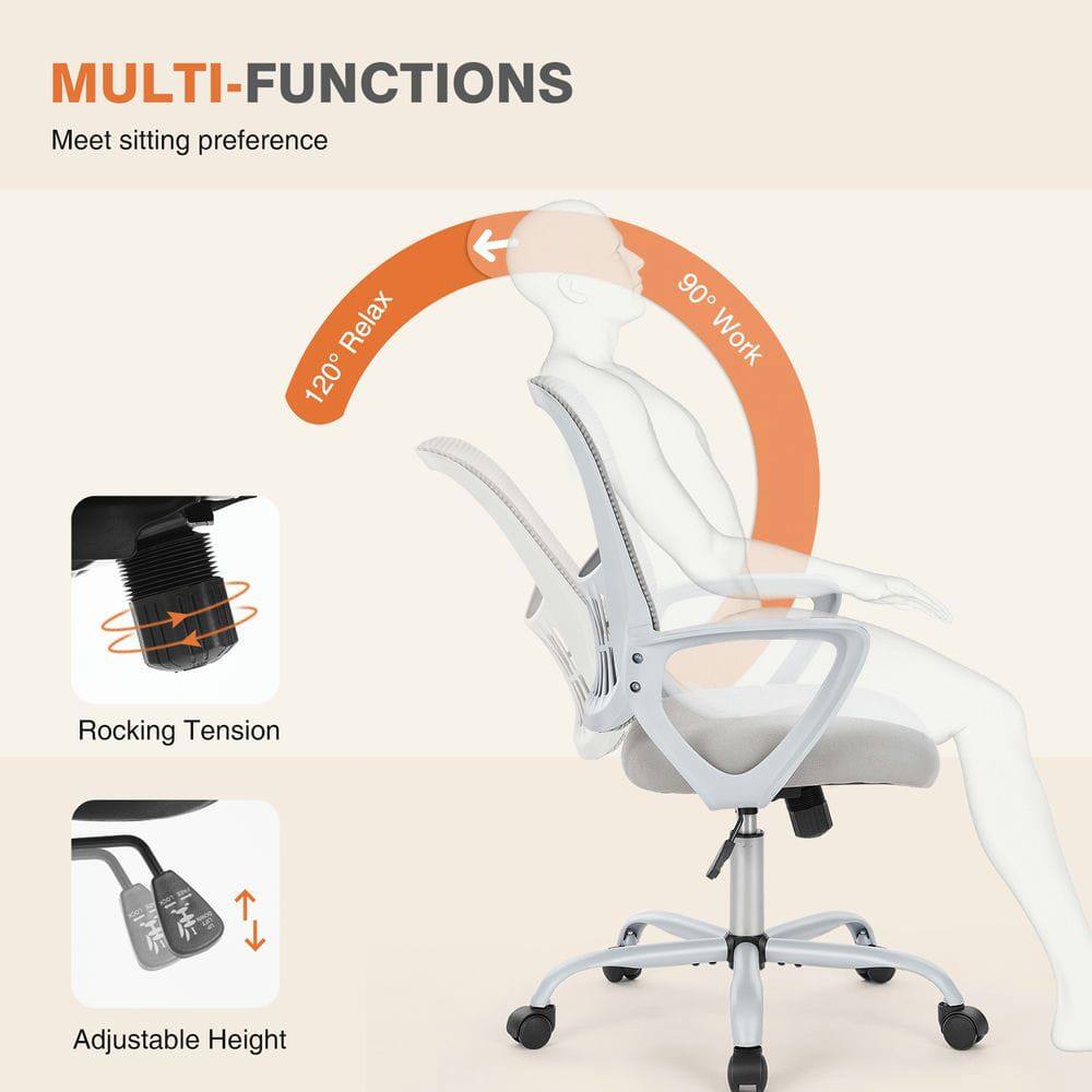 MULTI-FUNCTIONS  
Meet sitting preference  

120° Relax  
90° Work  

Rocking Tension  
Adjustable Height