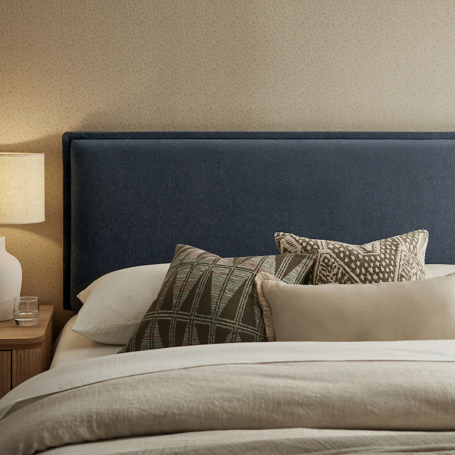 Camille Upholstered Linen Blend Headboard by Modway Denim MOD-7320-DEN ...