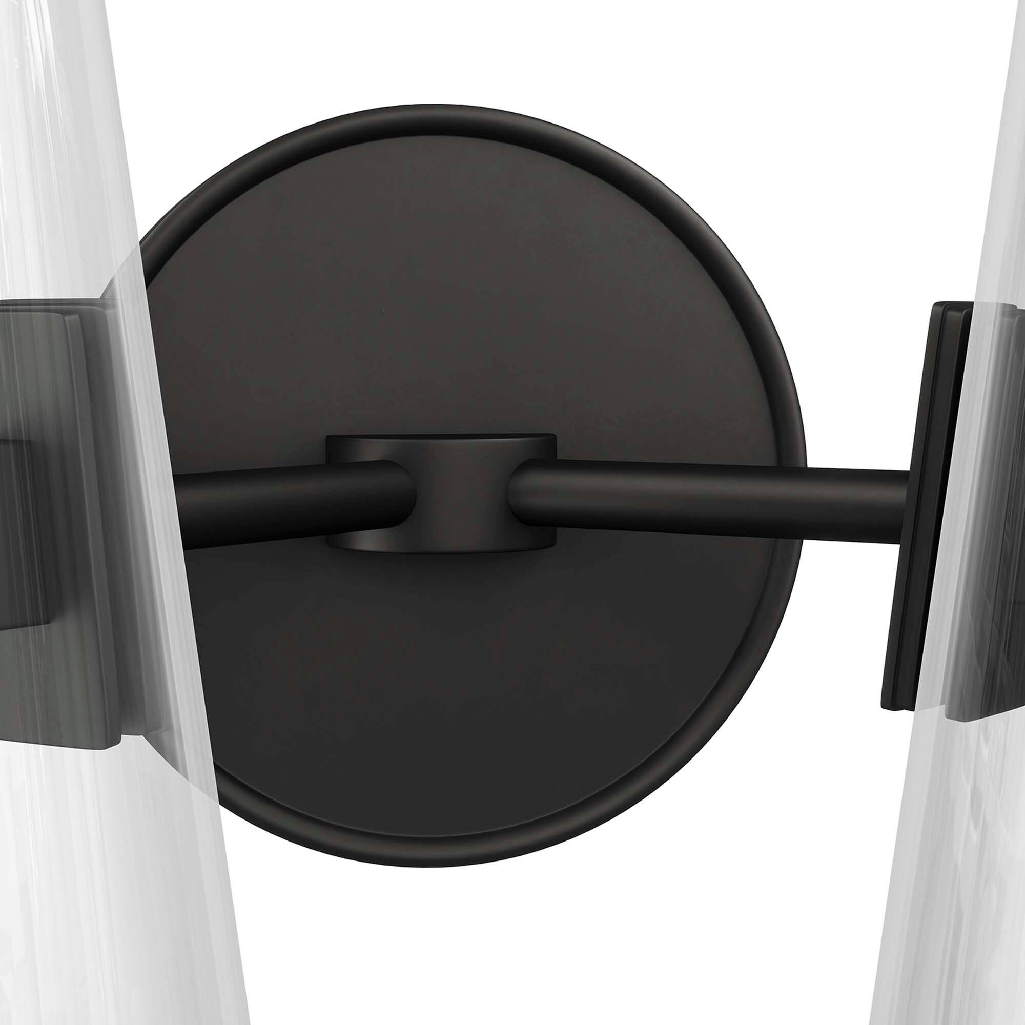 Alt View 4. Modway - Beacon 2-Light Wall Sconce by Modway - Clear Black.