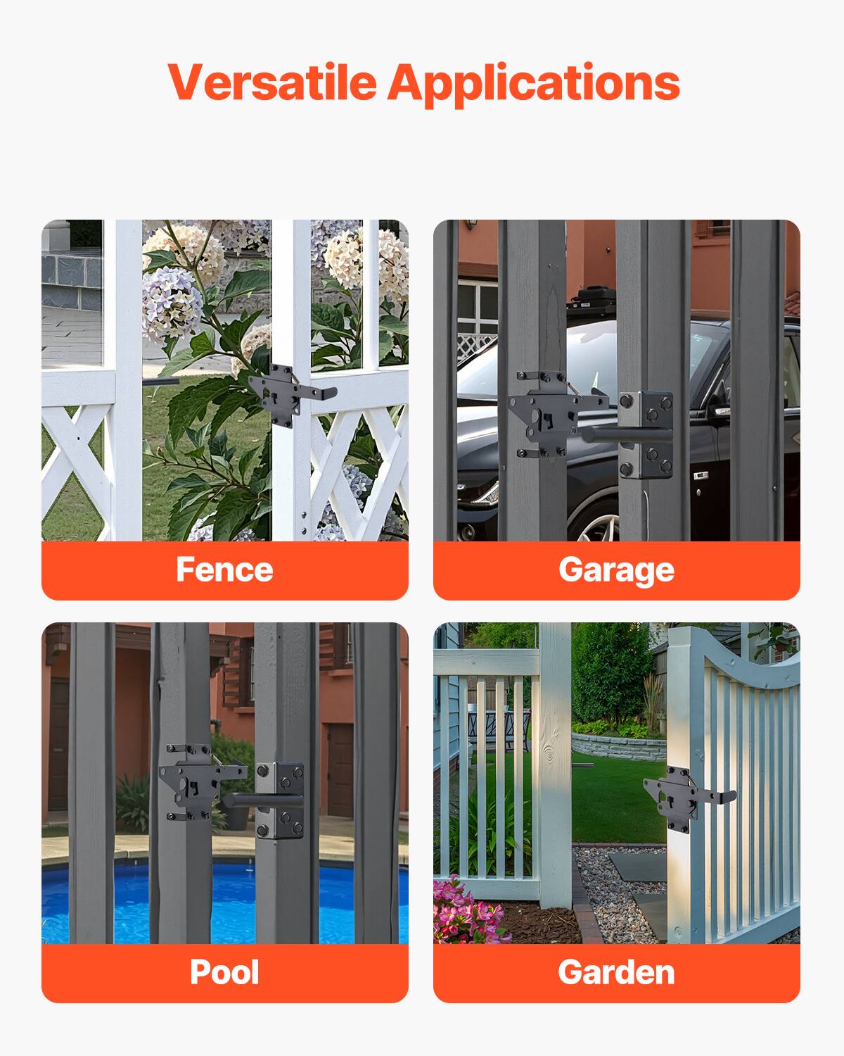 Versatile Applications

- Fence
- Garage
- Pool
- Garden