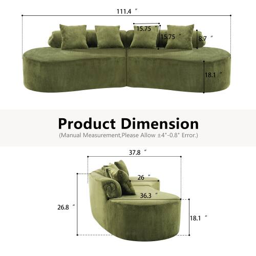 N 111.4 15.75 15.75 8.7 18.1 Product Dimension (Manual Measurement, Please Allow ±0.8 Error.) de 37.8 26 - a 36.3 N 26.8 18.1