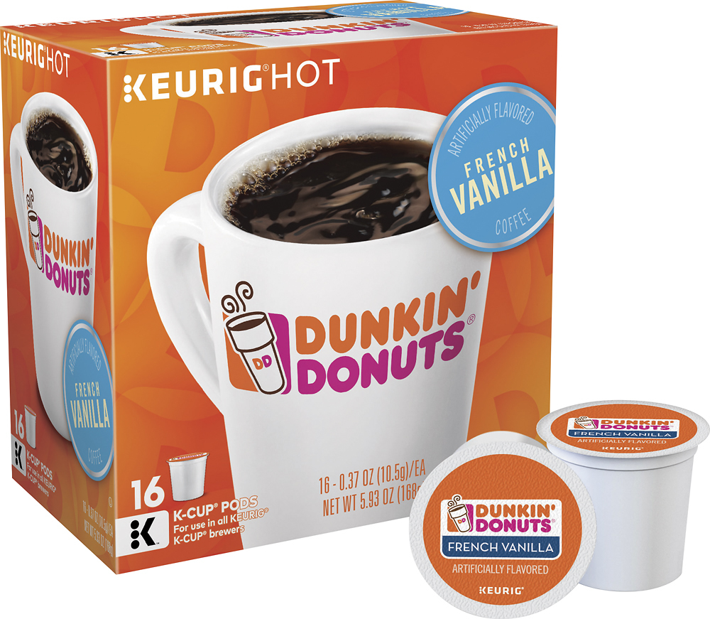 Dunkin Donuts French Vanilla K Cup Pods 16 Pack Multi Best Buy