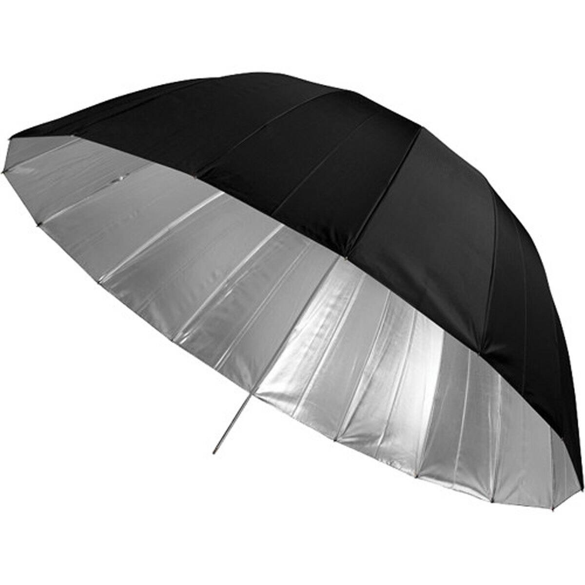 Alt View 1. Westcott - Westcott 53" Deep Umbrella with Silver Interior.