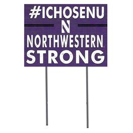Jardine - Northwestern Wildcats 18'' x 24'' I Chose Lawn Sign - Purple