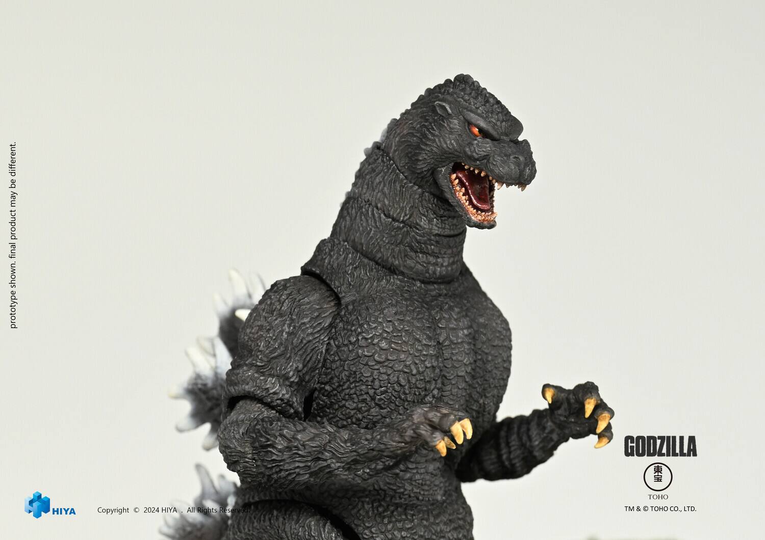 Different. Be may product final shown. Prototype GODZILLA TO HIYA Copyright © 2024 HIYA All Rights Reserveds TM & TOHO CO., LTD.