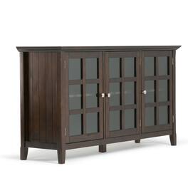 Simpli Home - Acadian Wide Storage Cabinet - Brunette Brown