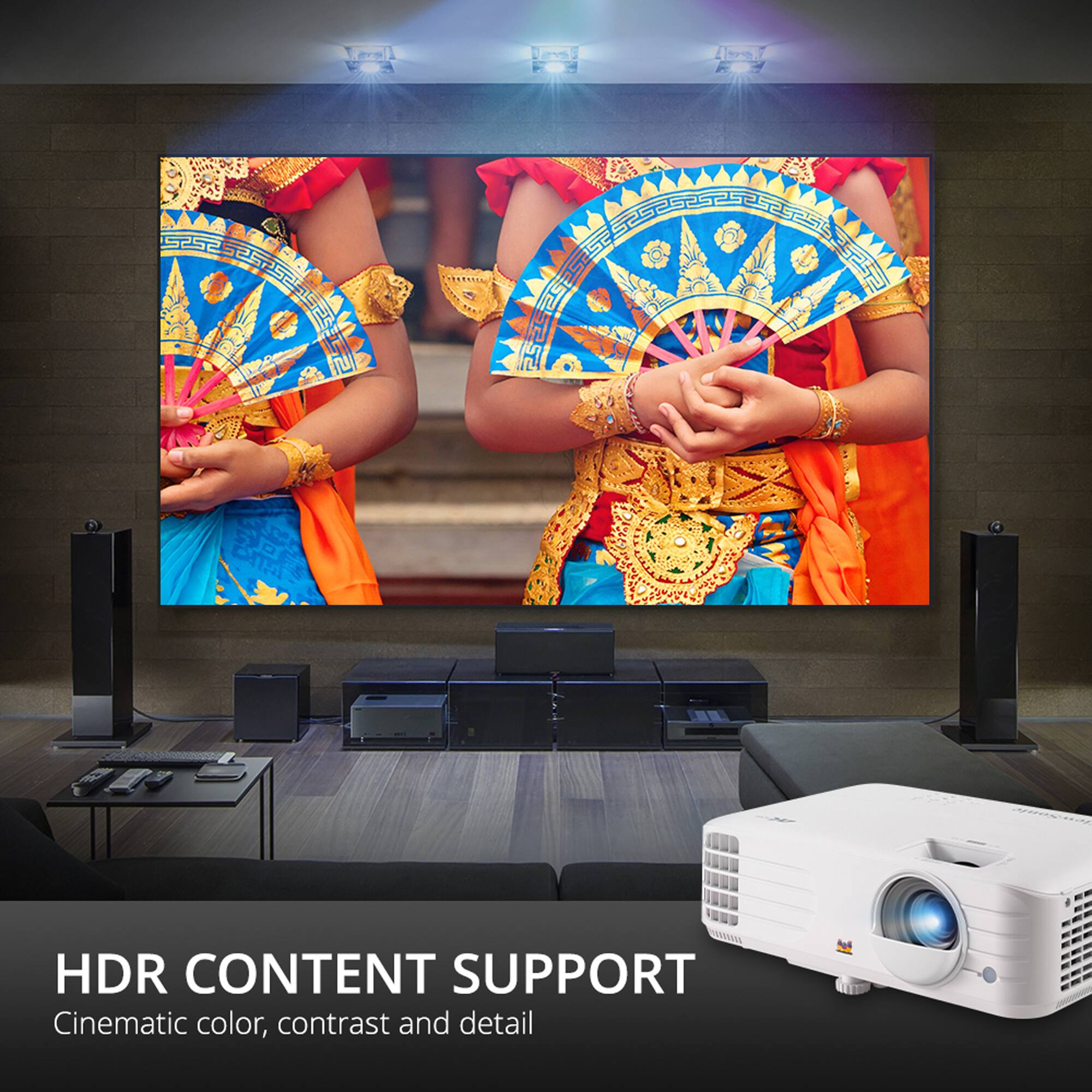 HDR Content Support: Cinematic color, contrast, and detail.